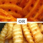 Make waffle or crinkle cut french fries