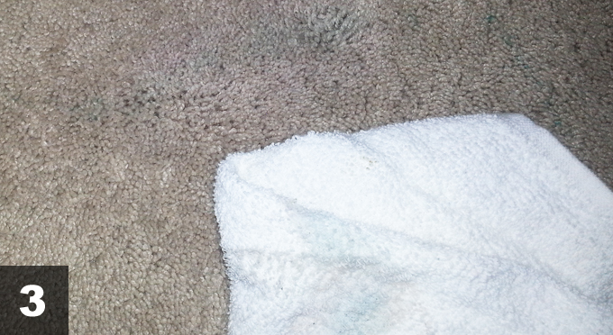 leaning marker on carpet step 3
