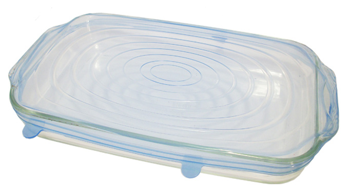 Round Stretch Lids Covers Large Rectangle Dish