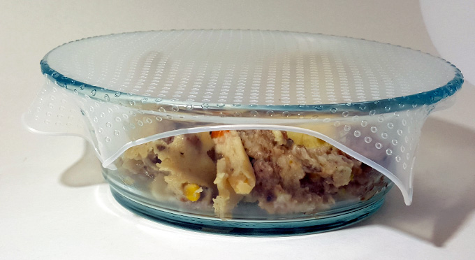 Cover Leftovers With Reusable Wrap