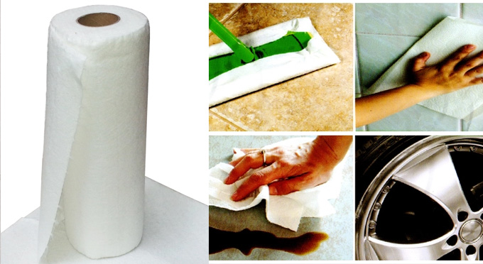 Bamboo towel roll. Use instead of paper.